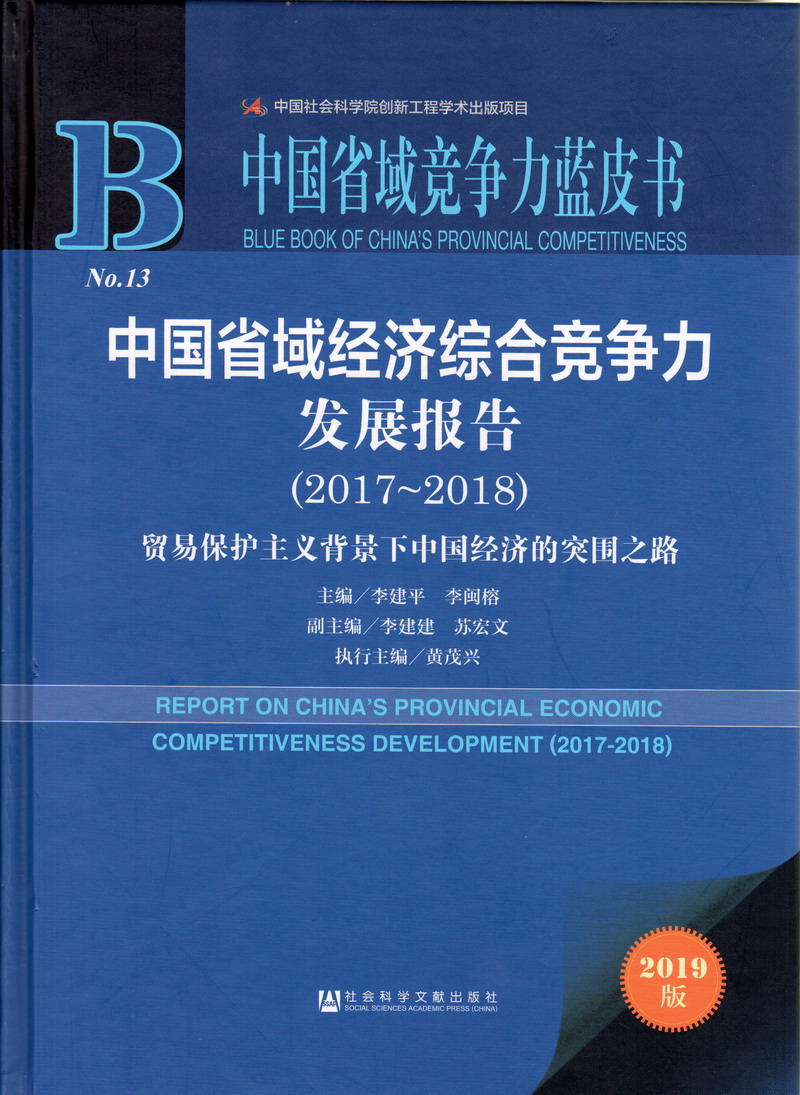 日韩女人插BBB中国省域经济综合竞争力发展报告（2017-2018）